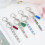 32 Pcs Beadable Keychains Bars, Silver Beadable Keychains Bars Bulk Blank for Keychain Making and 36Pcs Colorful Tassel 5