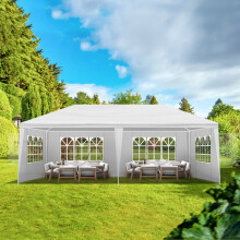 10'X20' Outdoor Party Tent w/ 4 Sidewalls Canopy Patio Wedding Gazebo