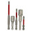 10-Piece Multi-Material Drill Bit Set with Hex Shank Extension Bars and Socket Adapter 3