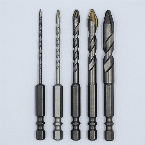 10-Piece Multi-Material Drill Bit Set with Hex Shank Extension Bars and Socket Adapter 2