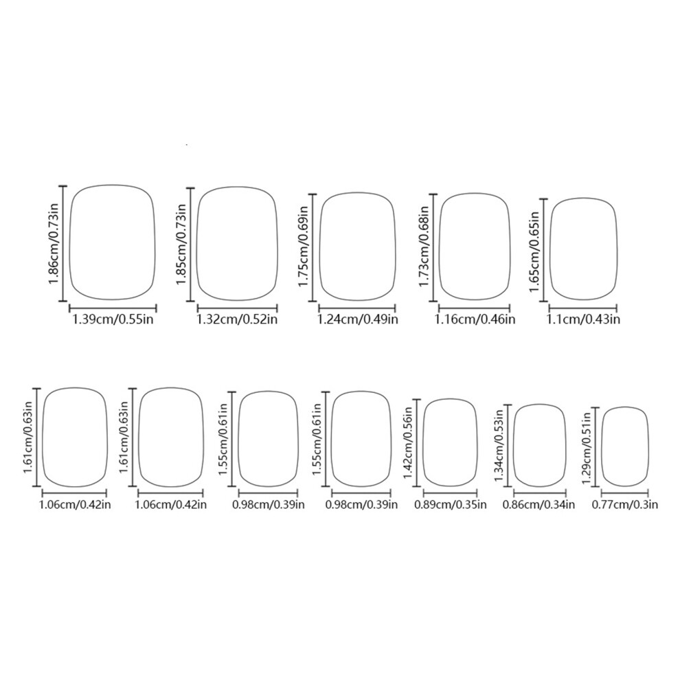 Penghui-Toys Blue,White Sweet Blue White False Nails - Reusable