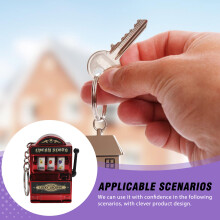 Mini Casino Slot Keychain with Lever - 50 Chars
