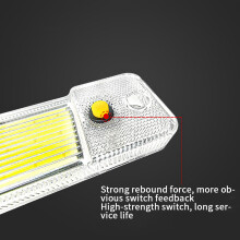 2X 84 LED COB Panel High Brightness Light for Car Truck RV Van Cabin Dome Reading Lamp Roof Plate Lights 12V 24V