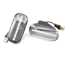 4X Car LED Dynamic Side Signal Lamp Light Turn Lamp for Accord CR-V Fit Jazz White