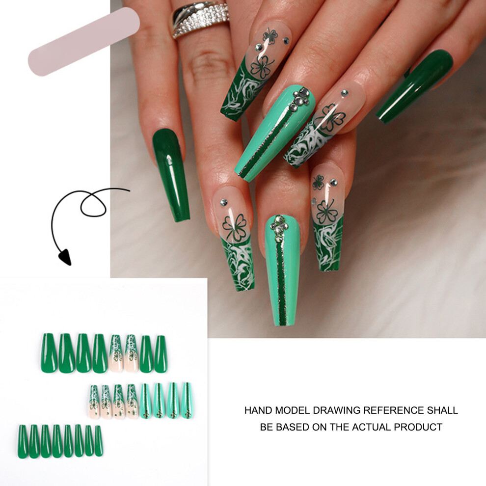 Dachuang Beauty Glitter False Nails For Women - Easy Apply & Peel Off