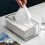 (Transparent, L) Modern Tissue Box with Cover - Easy Refill 1