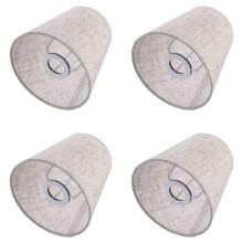 4X Small Lamp Shade Cloth Lamp Cover Chandelier Lamp Dust Cover Fabric Lamp Accessory for Table Lamp and Floor Light