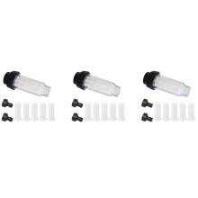 Tuyau D'Arrosage pour Filtre à Eau, Préfiltre à Eau de 3/4 Pouces avec 15 Inserts de Filtre + 6 Adaptateurs Rapides