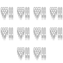 200 Pcs G4 Halogen Bulbs,20W 12V Halogen Light Bulbs 2 Pin Clear Lamp Bulb,for Cooker Lighting,Signal Lights,Track