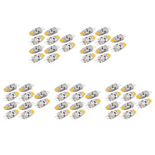 50x G4 LED-Lampa 12V  COB LED G4-Lampa 1,5W 360 StråLvinkel för Att ErsäTta 15W Halogenlampa (Varmvit)