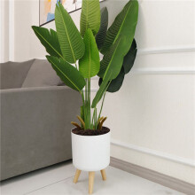 3X Moderne Plantenpotten met Houten Poten Houder Slaapkamer Woonkamer Vloerstaande Bloempot Huis Tuin Plantenbakken -B