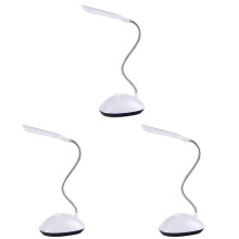 3X Light LED Desk Lamp 360 Degree Rotating Eye Protection Kids Student Reading Light LED Desk Lamp for Home ,White