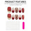 (XS) Glam Sequins Fake Nails - Zero Pressure Design 5