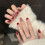 (XS) Glam Sequins Fake Nails - Zero Pressure Design 7