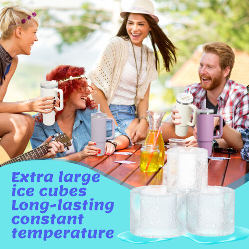 (Orange) Lid Ice Cube Tray for Whiskey Cocktails 2