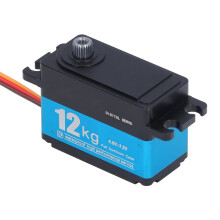 Servo con ingranaggi in metallo da 12 kg·cm, 90, doppio cuscinetto, 4,8-7,2 V