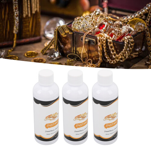 3x100ml Pulitore per gioielli: Argento, Oro, Vetro