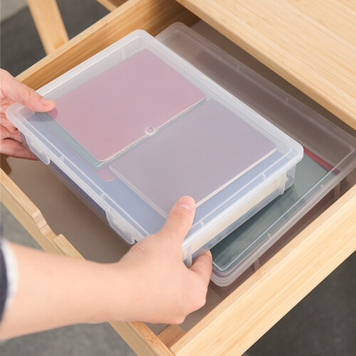 A4 Clear File Box for School & Office Supplies 1