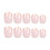 French Nude Press-on Nails with Gold Edge 6