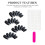 Black Almond Nail Tips - Lightweight & Easy Stick 4