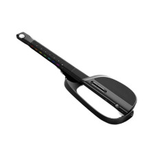 Guitare de voyage sans cordes 2x3,7 V 2000 mAh Noir et Gris