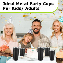 20er-Pack 16 Oz Edelstahl-Pintbecher Metallbecher Unzerbrechlich Trinkwasser für Bar Zuhause Reise Picknick Camping Outdoor