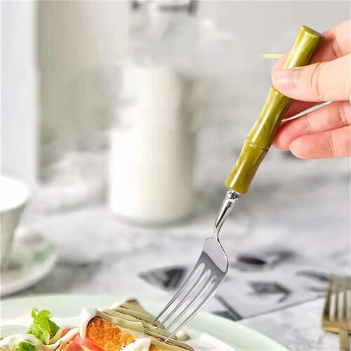 304 Stainless Steel Cutlery Set Beautiful Tableware Fork, for Kitchen Pieces Wedding Gift 2