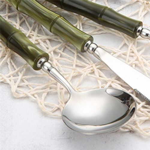 304 Stainless Steel Cutlery Set Beautiful Tableware Fork, for Kitchen Pieces Wedding Gift 2