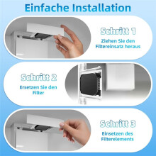 2pcs Activated Carbon Filter for Liebherr Fridge 9096989 9882460 988246000, Fresh Air Replacement Filter Fridge Filter
