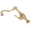Brass Bathroom Sink Faucet with Rotatable Handles 5