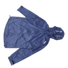 Herren wasserdichte PVC-Regenjacke Windbreaker fürs Laufen Radfahren Wandern, Blau M