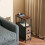 Homcom HOMCOM Side Table, Narrow Bedside Table with Charging Station, 2 Drawers 1