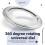 12 Inch Round Shape Galvanized Turntable Rotating Swivel Plate Kitchen & Display Table Hardware 4