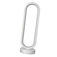 Oval-Tischleuchte 3 W USB-dimmbar 32 cm Weiß