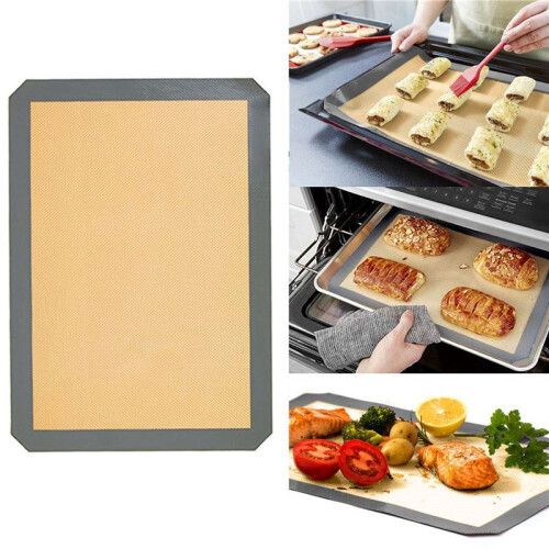 3Pcs Reusable Environmental Protection Silicone Baking Mat Non-Stick Silicone Oven Mat Dough Rolling Mat Baking Mat 1