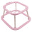 Double Layer Embroidery Frame Stand with Adjustable ABS Needlework Holder Light Purple 12