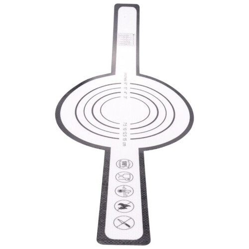 2X Silicone Baking Mat for Dutch Oven Bread Baking Non-Stick Baking Mat with Long Handle 8.3Inch Reusable Sheets Black 2