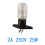 2Pc Microwave Oven Global Light Lamp Bulb Base Design 250V 2A Replacement Universal 8