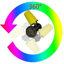 Wash-Gun Nozzle 360 Degree Gimbaled Rotating Nozzle Pressure Washer Spray Nozzle for  -K7 Trigger-Gun