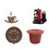 20Pcs Stainless Steel Filter Reusable Coffee Capsules for  Machines(B) 3