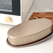 6 Pieces Non Stick Oval Shape Cake Pan Cheesecake Loaf Bread Mold Baking Tray for Oven and Baking