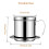 2X Vietnamese Coffee Filter Coffee Press Maker Reusable Phin Infuser Strainer Pot Coffee Drip Brewer Manual Coffee 7
