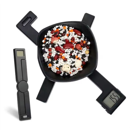 Small Folding Digital Kitchen Scale Highly Accurate Weighing LED Display Foldable Pocket Scale Diet 1