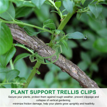 200 PCS Garden Plant Support Clips, Tomato Clips, Trellis Clips, for Cucumber Flower Squash Vine, 1 inch Inner Diameter