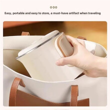 Kettle Portable Stainless Steel Folding Travel Kettle Easy Storage Electric Water Kettle Household Kettle UK Plug