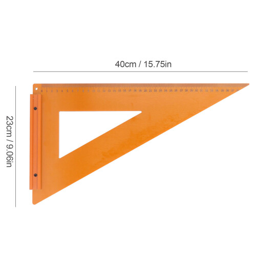 Woodworking Triangle Ruler 40x23cm | Engineering Plastic Carpenter Square 1