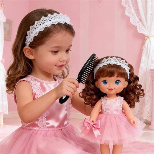 Escova de Cabelo para Boneca Compatível com , Conjunto de 4 Pentes com Frasco de Spray Compatível com Escova para Boneca 2