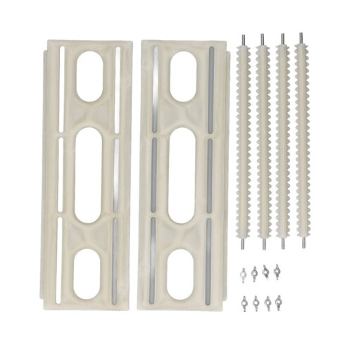 Plastic Record Drying Rack Large Capacity Storage Holder with Sawtooth Design
