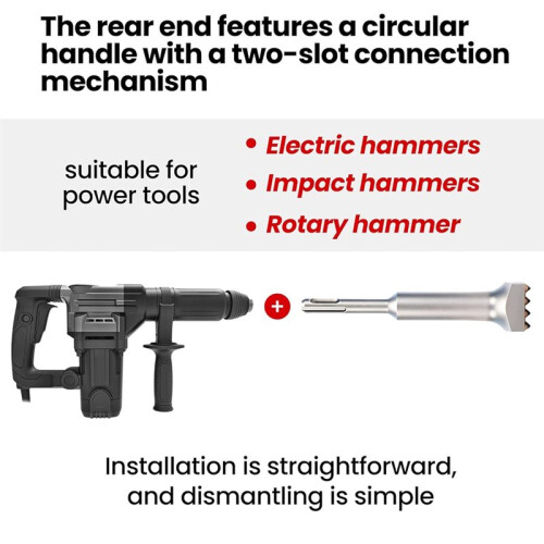 6" X 1-1/4" SDS  Bushing Tool, 16 Tips Bush Hammer Bit for Concrete Repair, Patch Prepare, Roughness Coating Remove 1