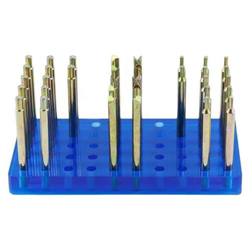 34PCS Gem Dopsticks Set - Faceting & Grinding Tool with Storage Base, 6MM Diameter, 65MM Length 2
